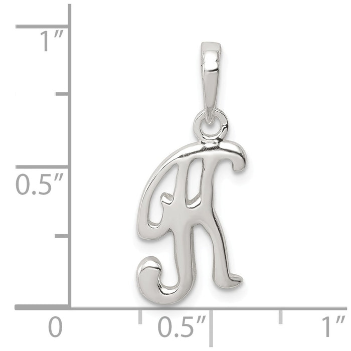 Million Charms 925 Sterling Silver Alphabet Letter Initial K Pendant