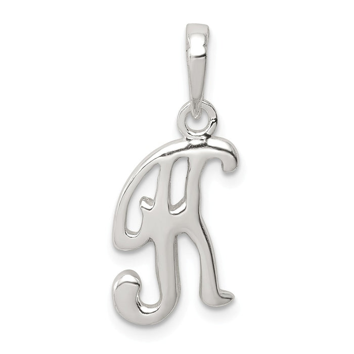 Million Charms 925 Sterling Silver Alphabet Letter Initial K Pendant