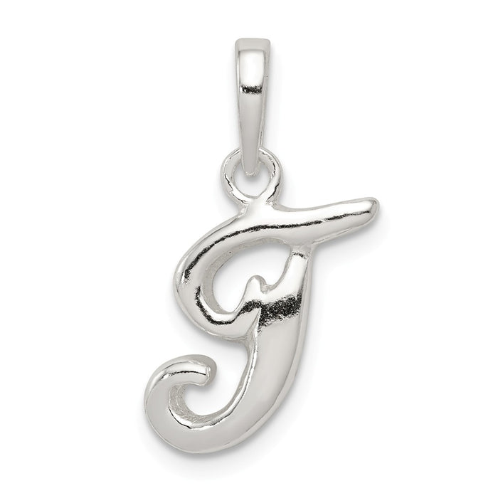 Million Charms 925 Sterling Silver Alphabet Letter Initial T Pendant