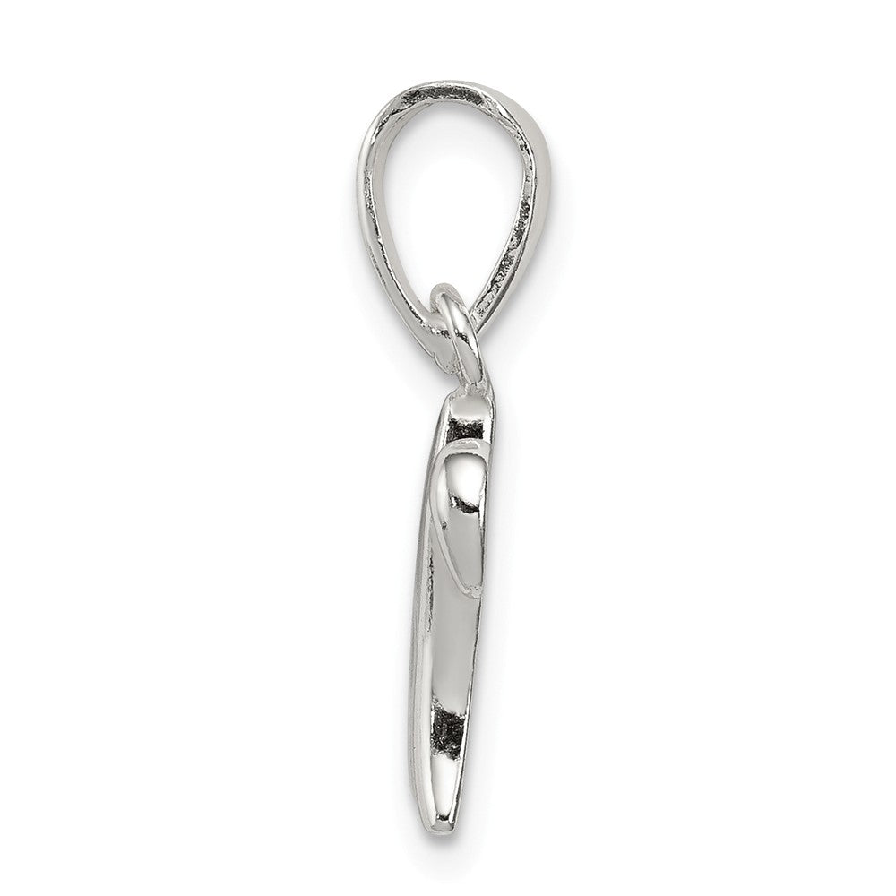 Million Charms 925 Sterling Silver Alphabet Letter Initial W Pendant