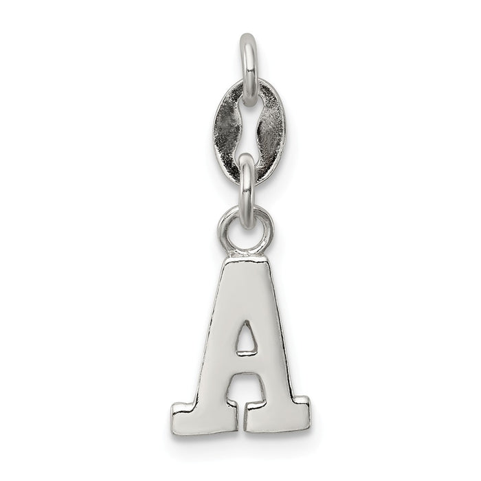 Million Charms 925 Sterling Silver Alphabet Letter Initial A Pendant