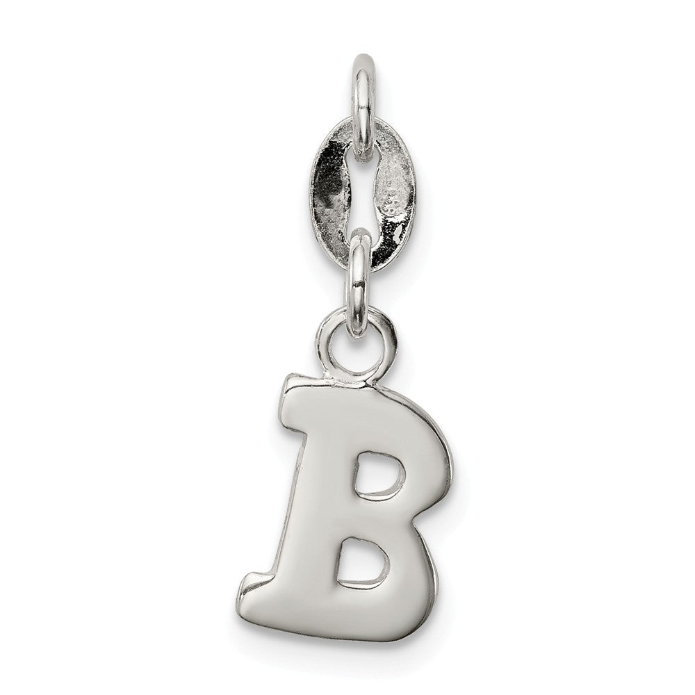Million Charms 925 Sterling Silver Alphabet Letter Initial B Pendant