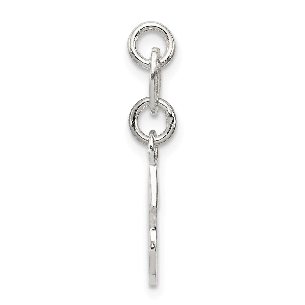 Million Charms 925 Sterling Silver Alphabet Letter Initial C Pendant