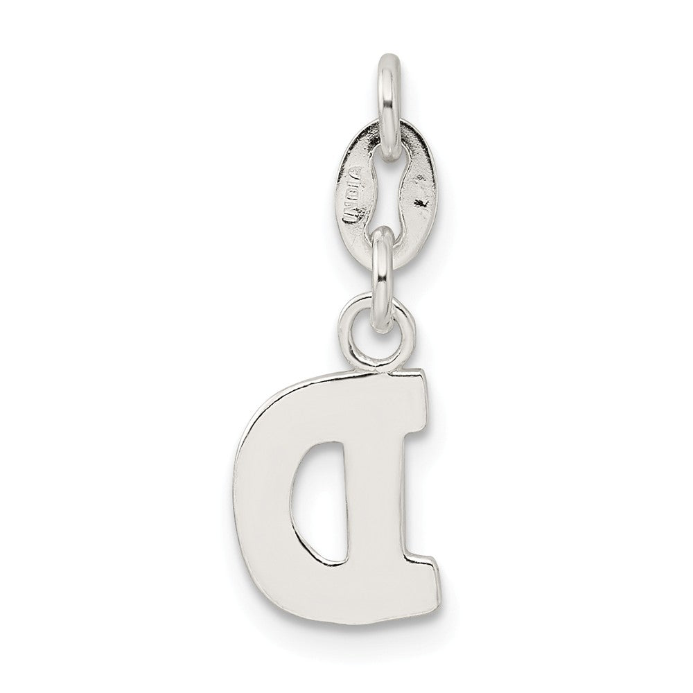 Million Charms 925 Sterling Silver Alphabet Letter Initial D Pendant
