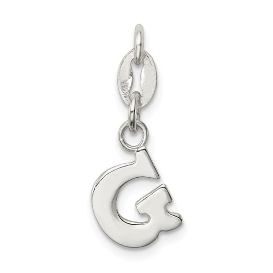Million Charms 925 Sterling Silver Alphabet Letter Initial G Pendant