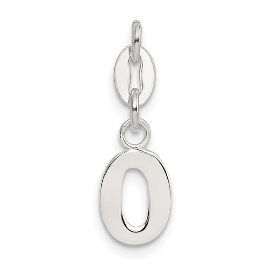 Million Charms 925 Sterling Silver Alphabet Letter Initial O Pendant