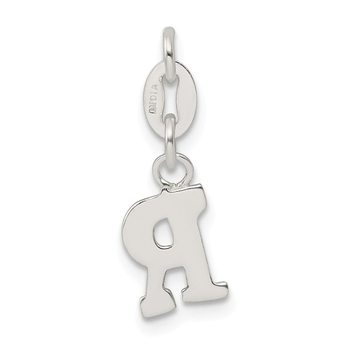 Million Charms 925 Sterling Silver Alphabet Letter Initial R Pendant