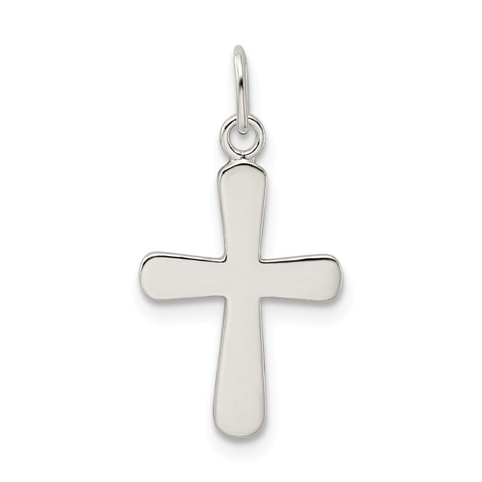 Million Charms 925 Sterling Silver Polished Relgious Cross Charm