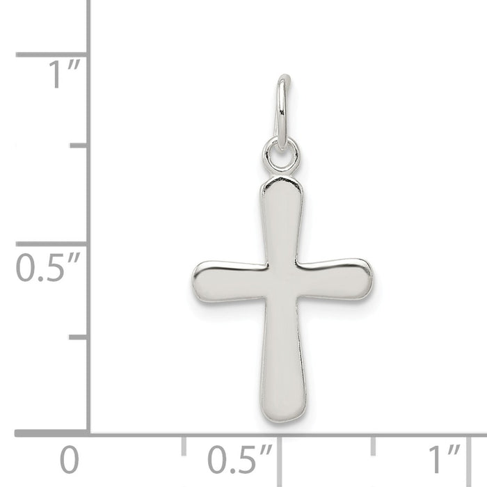 Million Charms 925 Sterling Silver Polished Relgious Cross Charm