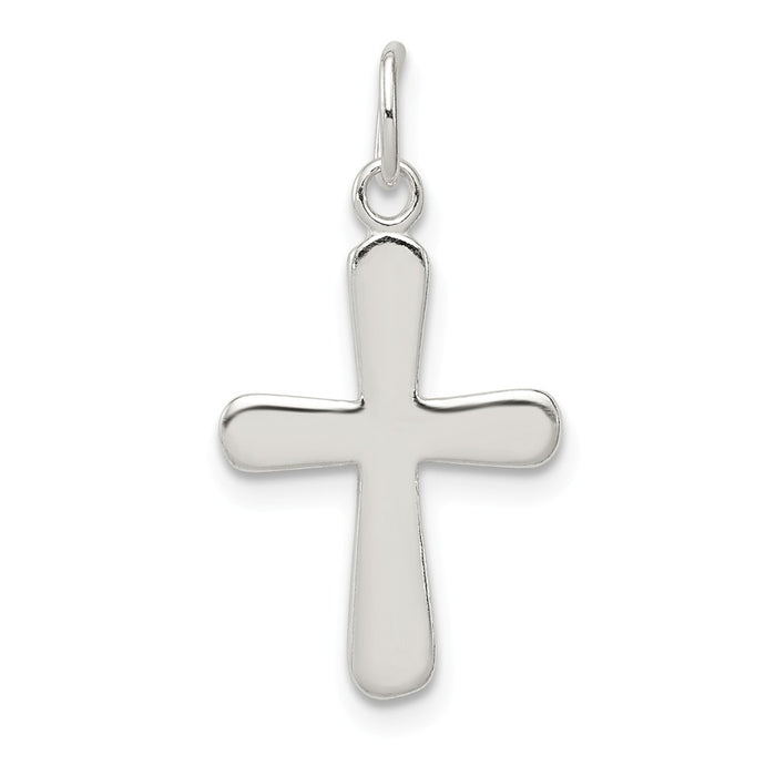 Million Charms 925 Sterling Silver Polished Relgious Cross Charm