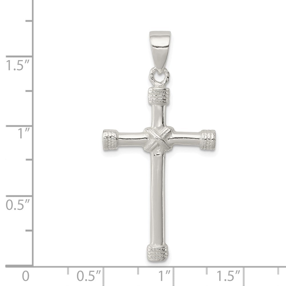 Million Charms 925 Sterling Silver Polished Relgious Cross Pendant