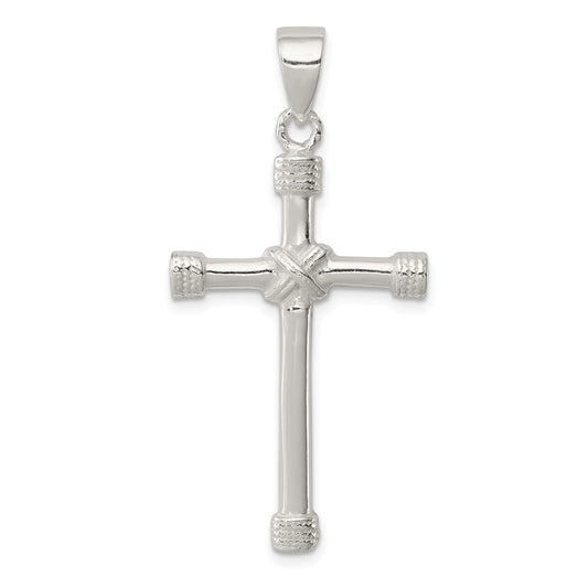 Million Charms 925 Sterling Silver Polished Relgious Cross Pendant