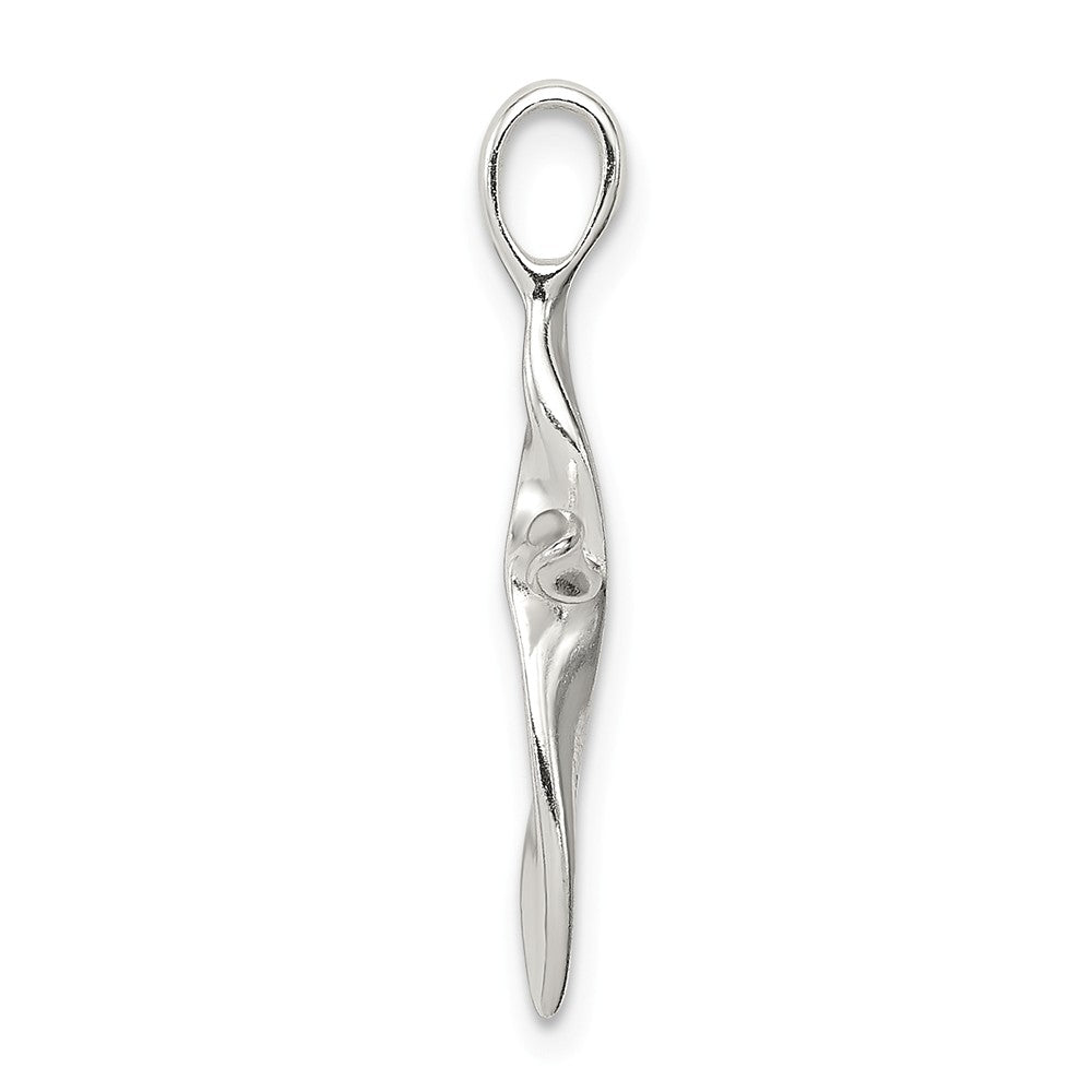 Million Charms 925 Sterling Silver Twisted Relgious Cross Pendant
