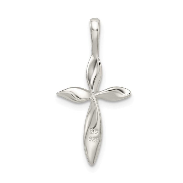 Million Charms 925 Sterling Silver Twisted Relgious Cross Pendant