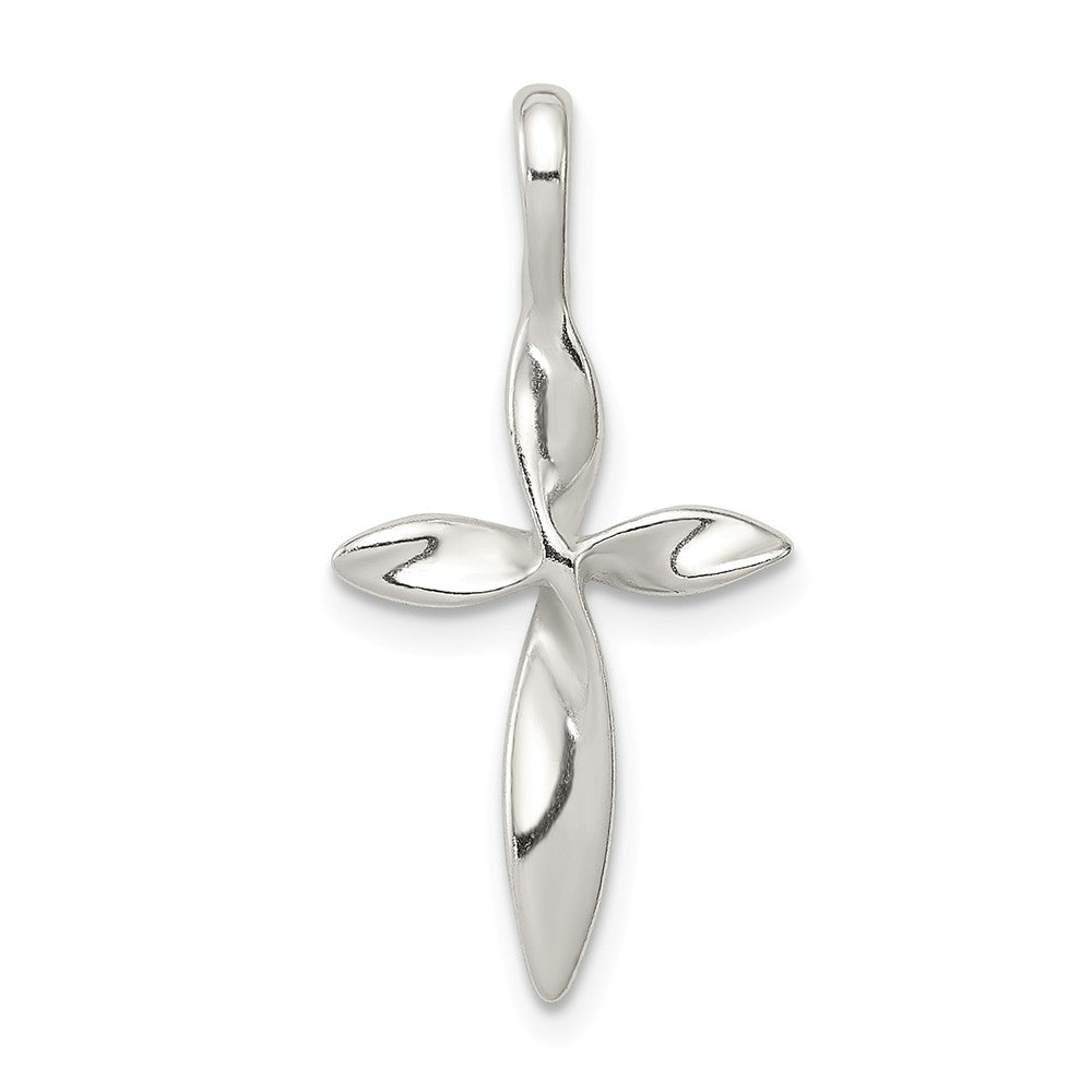 Million Charms 925 Sterling Silver Twisted Relgious Cross Pendant