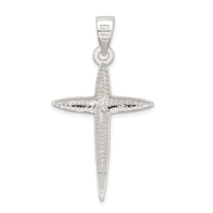 Million Charms 925 Sterling Silver Polished Relgious Cross Pendant