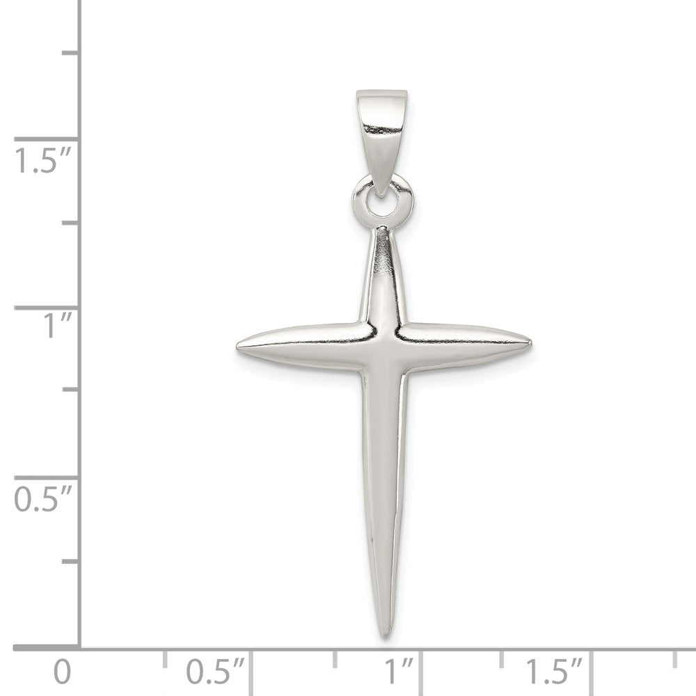 Million Charms 925 Sterling Silver Polished Relgious Cross Pendant