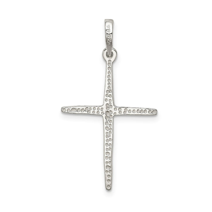 Million Charms 925 Sterling Silver Polished Relgious Cross Pendant