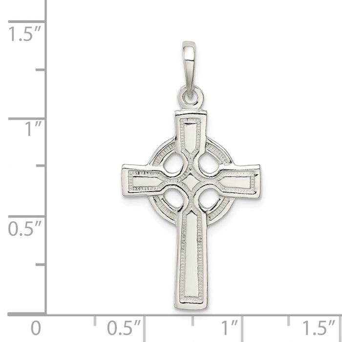 Million Charms 925 Sterling Silver Polished Relgious Cross Pendant