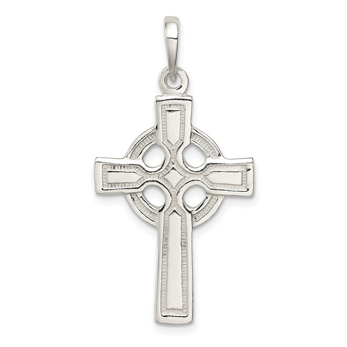 Million Charms 925 Sterling Silver Polished Relgious Cross Pendant