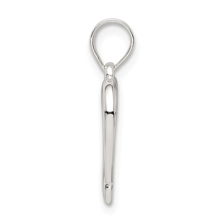 Million Charms 925 Sterling Silver Polished Heart Pendant