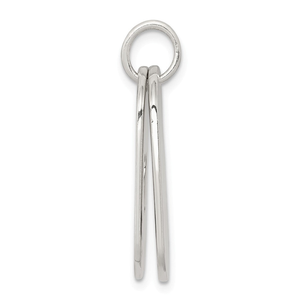 Million Charms 925 Sterling Silver I Love My Mom Moveable Pendant