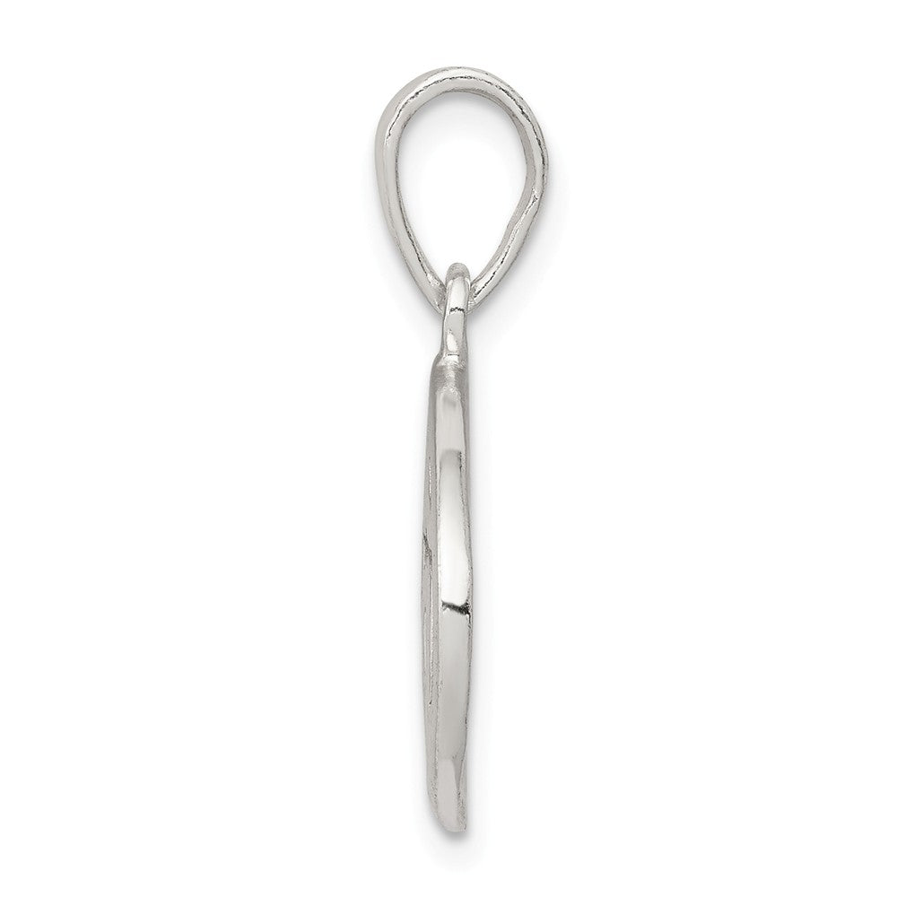 Million Charms 925 Sterling Silver Polished Oval Mom Pendant