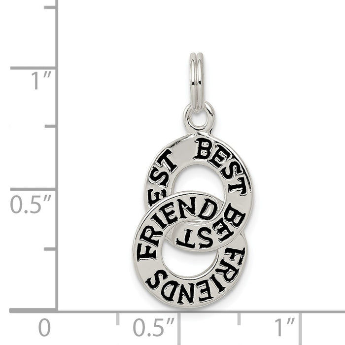 Million Charms 925 Sterling Silver Best Friends Charm