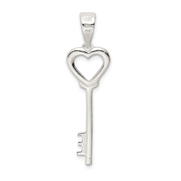 Million Charms 925 Sterling Silver Polished Key Pendant