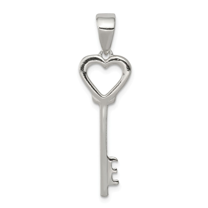 Million Charms 925 Sterling Silver Polished Key Pendant