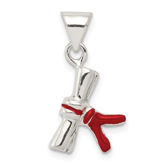 Million Charms 925 Sterling Silver Enameled Diploma Charm