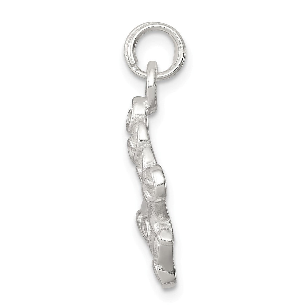 Million Charms 925 Sterling Silver Polished Butterfly Charm