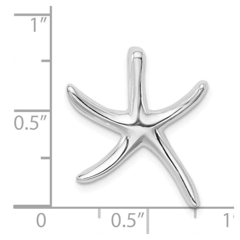 Million Charms 925 Sterling Silver Nautical Starfish Slide Pendant