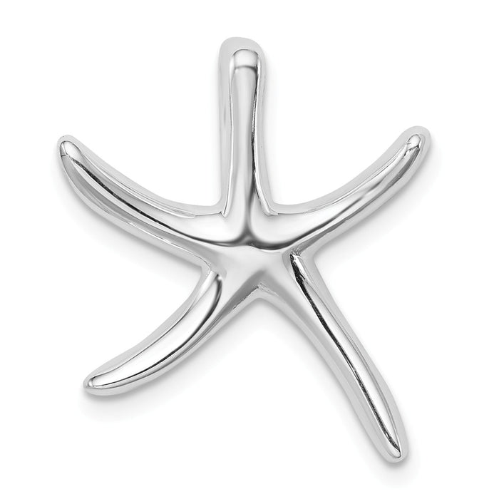 Million Charms 925 Sterling Silver Nautical Starfish Slide Pendant
