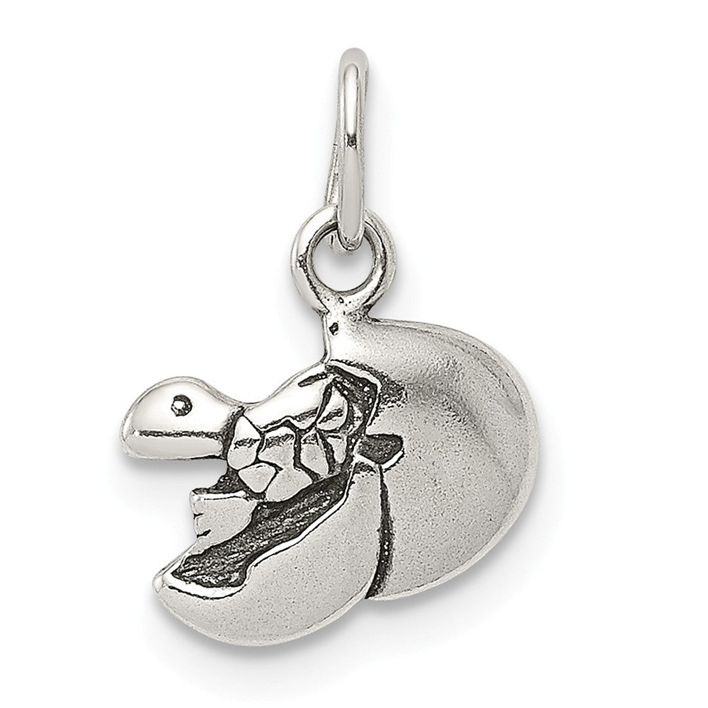 Million Charms 925 Sterling Silver Baby Turtle In Egg Charm