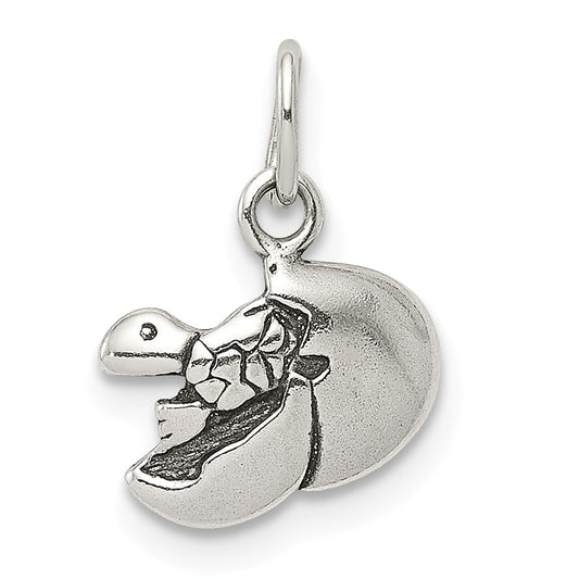Million Charms 925 Sterling Silver Baby Turtle In Egg Charm