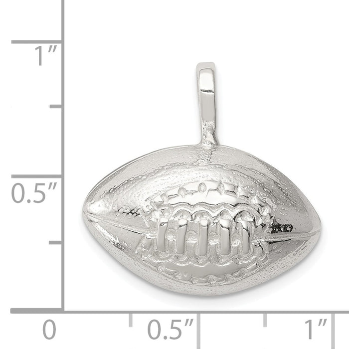 Million Charms 925 Sterling Silver Sports Football Charm