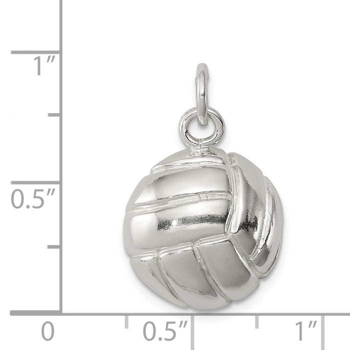 Million Charms 925 Sterling Silver Volleyball Charm