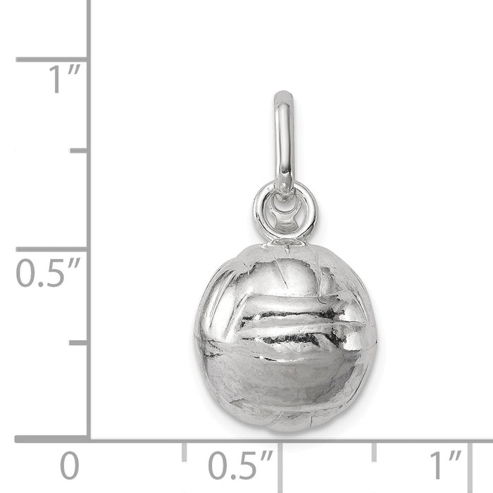 Million Charms 925 Sterling Silver Volleyball Charm