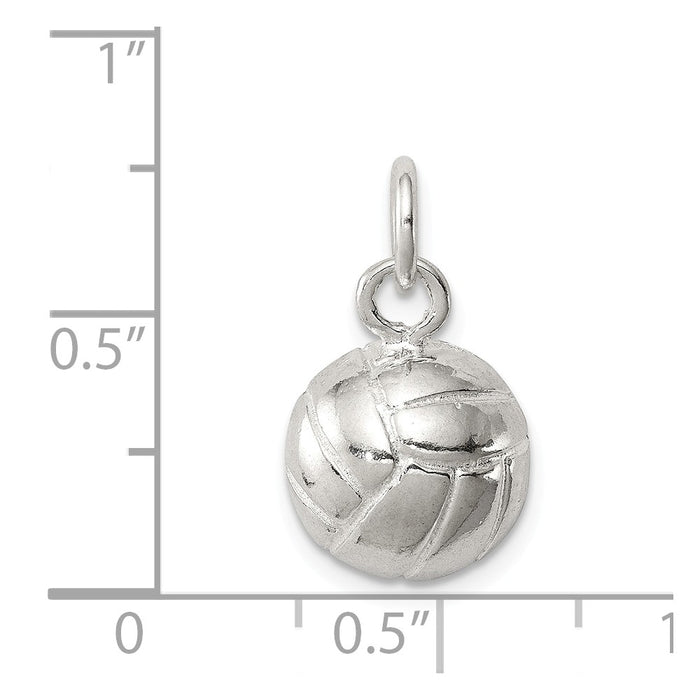 Million Charms 925 Sterling Silver Volleyball Charm