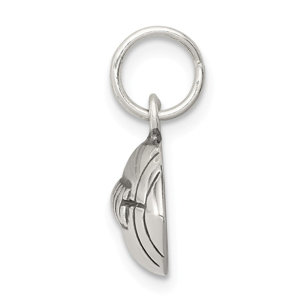 Million Charms 925 Sterling Silver Antiqued Sports Football Charm