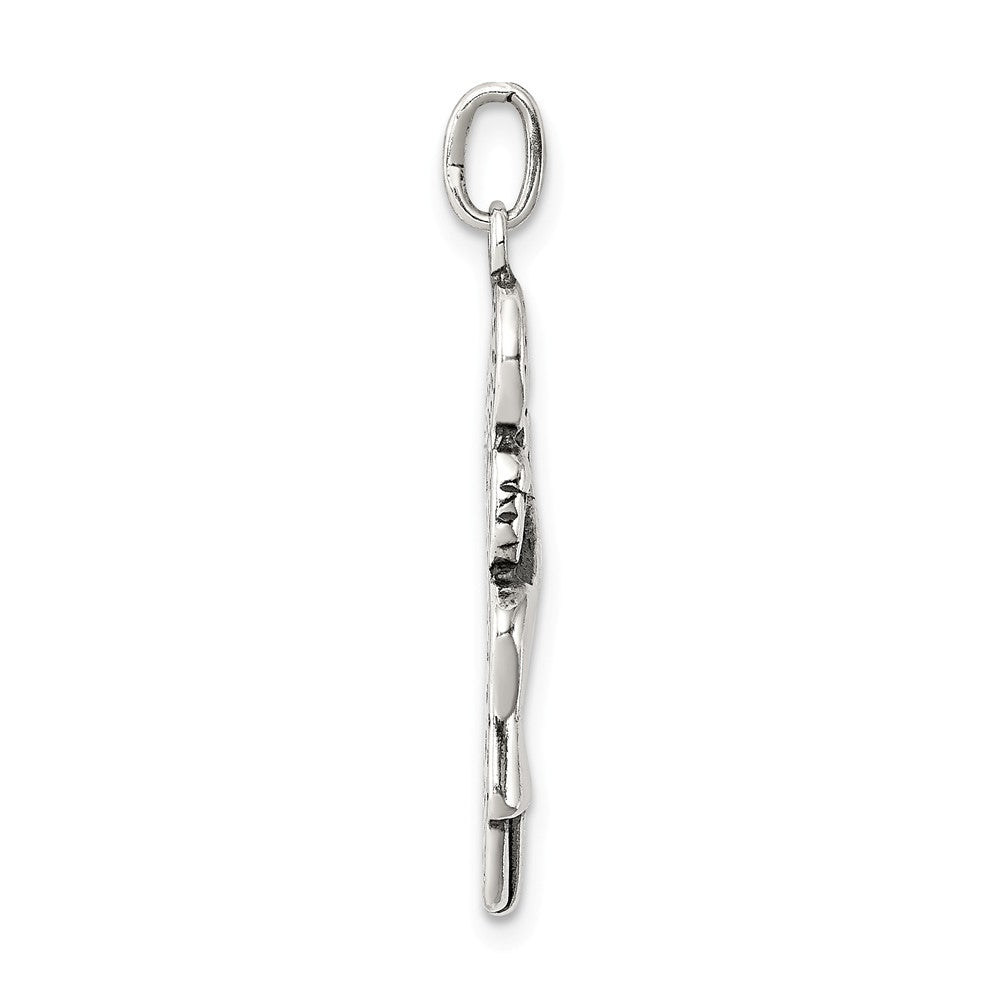 Million Charms 925 Sterling Silver Antiqued Cheerleader Charm