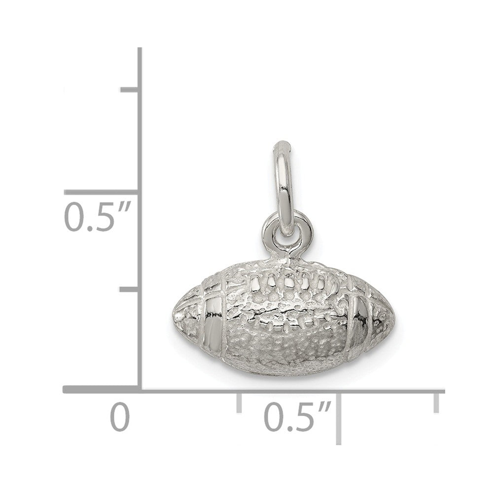 Million Charms 925 Sterling Silver Sports Football Charm