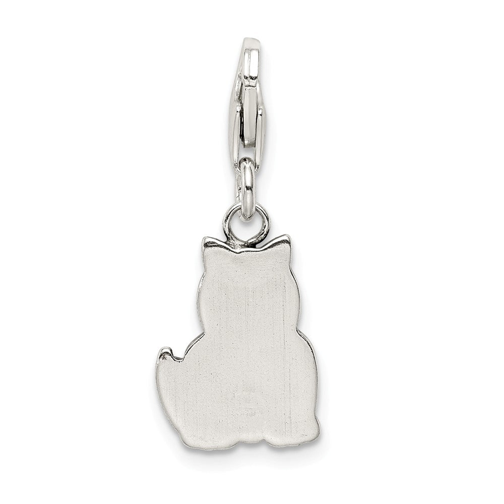 Million Charms 925 Sterling Silver Antiqued Cat Charm