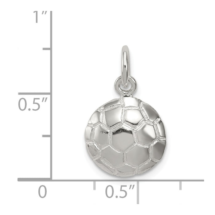 Million Charms 925 Sterling Silver Sports Soccer Ball Charm