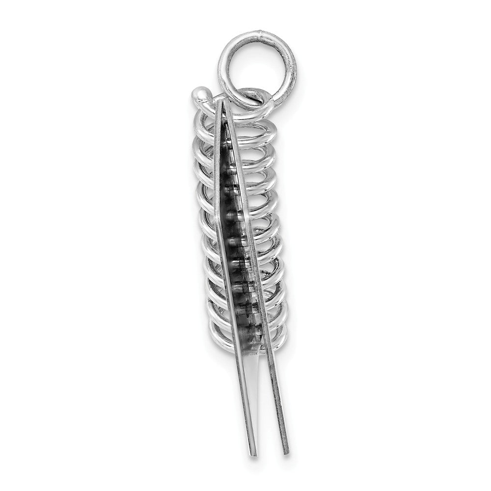 Million Charms 925 Sterling Silver Rhodium-Plated Personalizable Wedding Book Charm