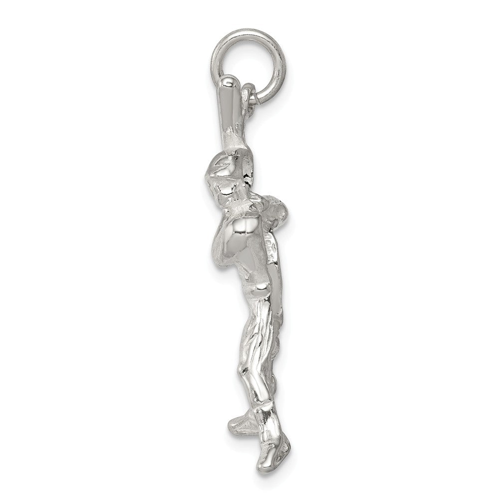 Million Charms 925 Sterling Silver Sports Baseball Batter Charm