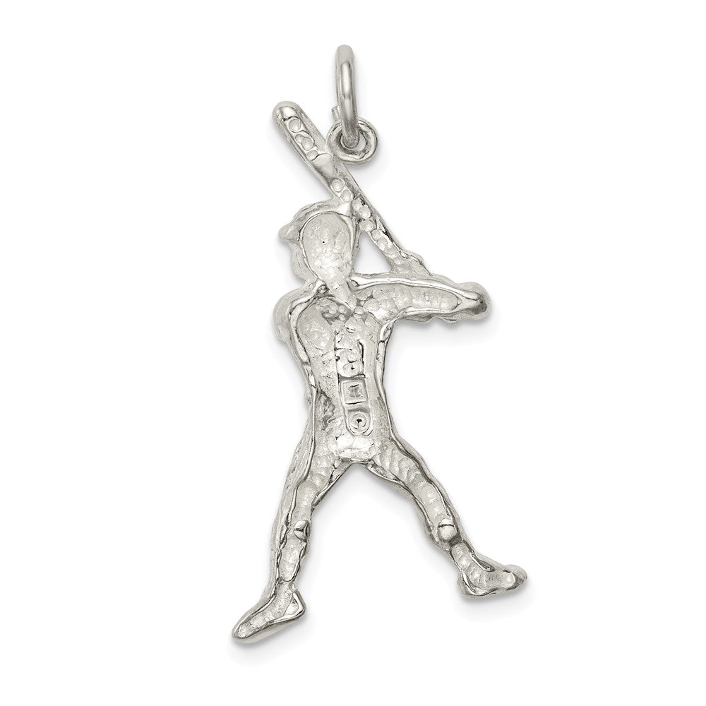Million Charms 925 Sterling Silver Sports Baseball Batter Charm