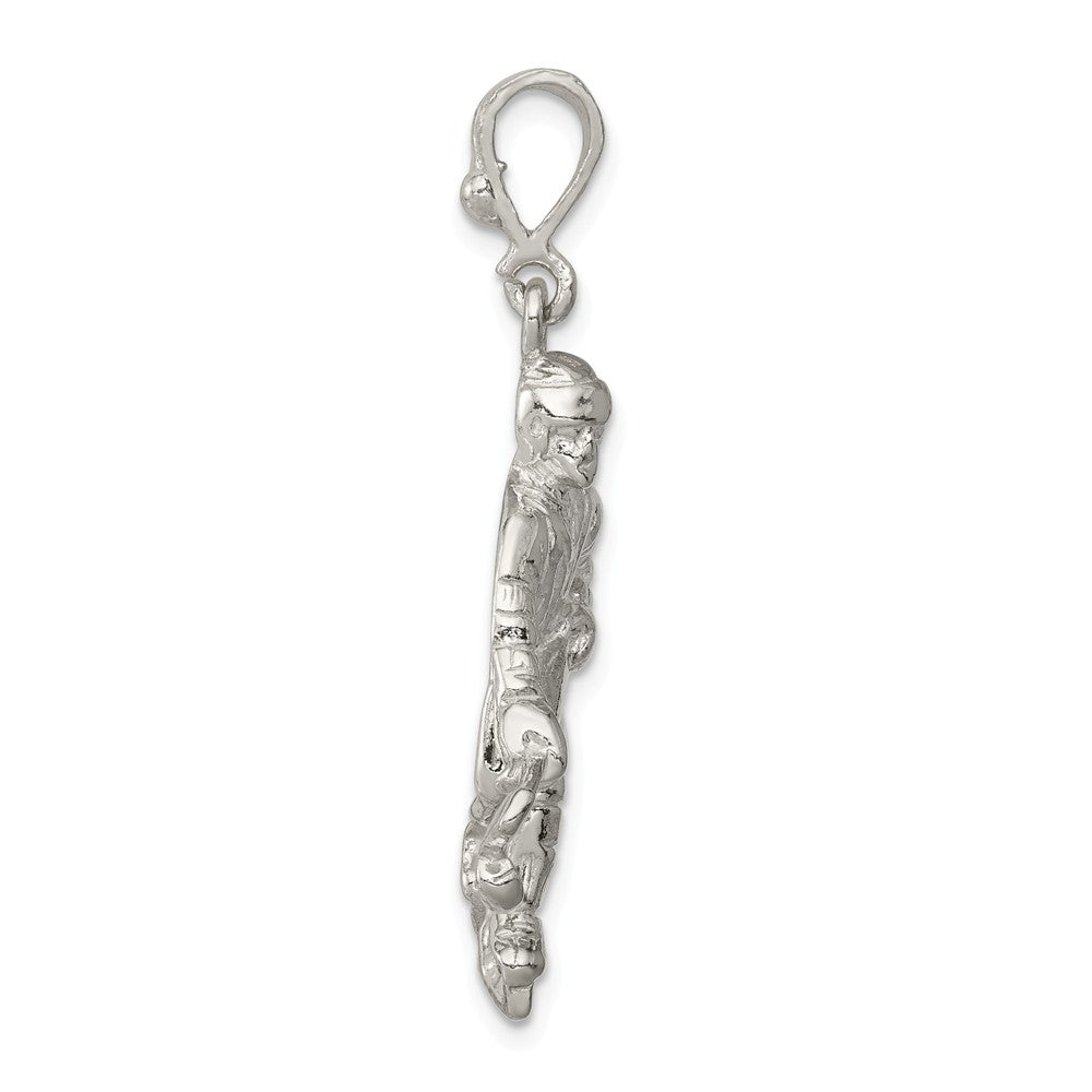 Million Charms 925 Sterling Silver Sports Hockey Player Charm