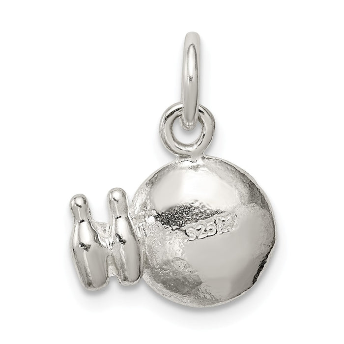 Million Charms 925 Sterling Silver Bowling Ball Charm